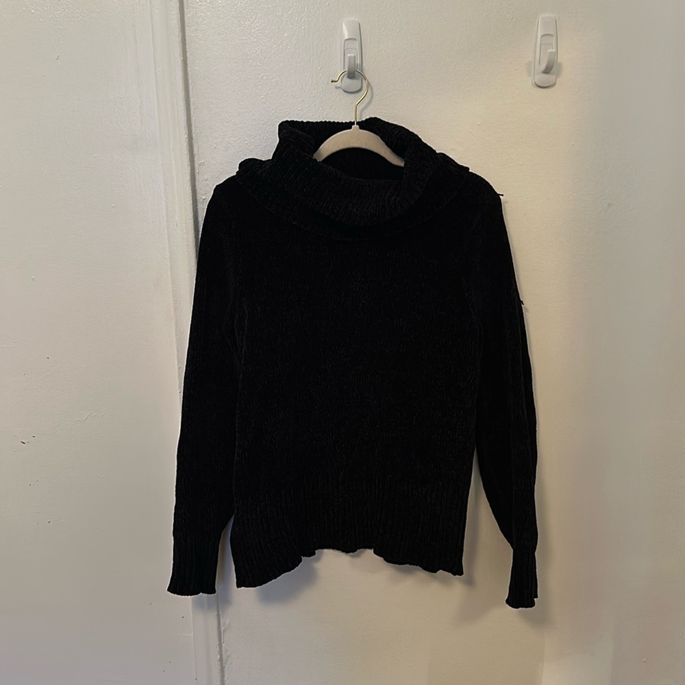 LOFT black turtleneck sweater